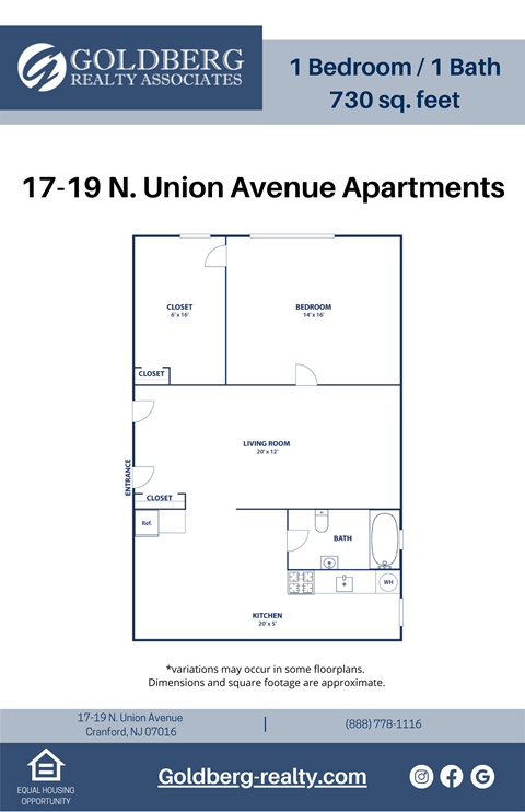 17-19 N. Union Avenue Studio-1 Bed Apartment for Rent - Photo Gallery 11